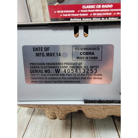 Cobra 25LTD Classic CB Radio 40 channels - Picture 8 of 8